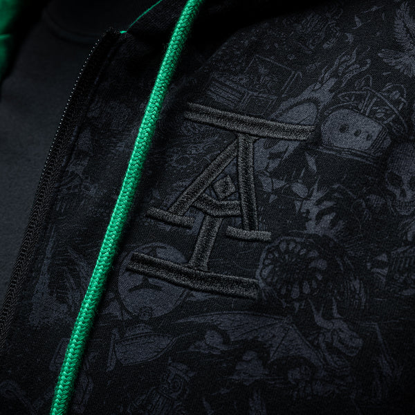 Acq Inc Reversible Zip Up Hoodie