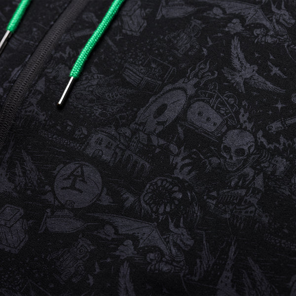 Acq Inc Reversible Zip Up Hoodie