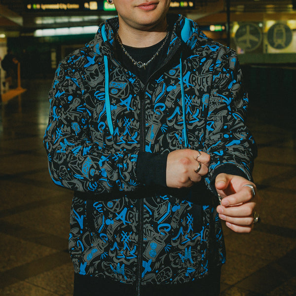 PAX West 2025 Graffiti Zip-Up Hoodie