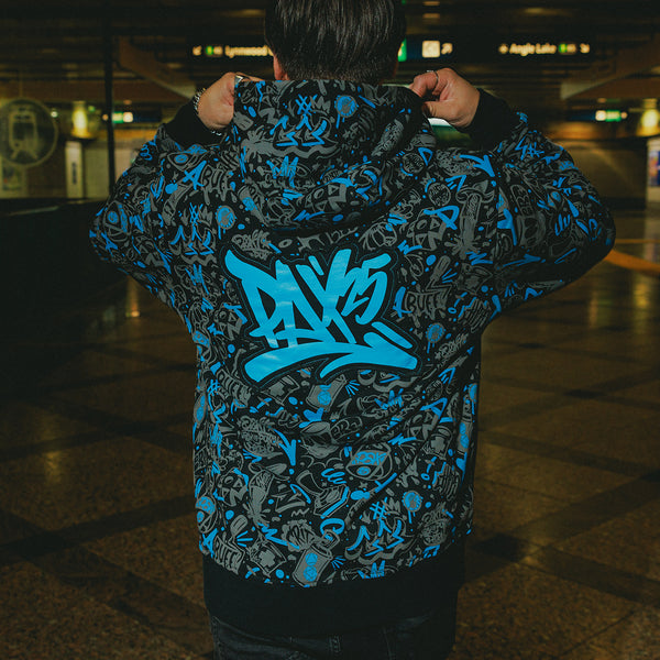 PAX West 2025 Graffiti Zip-Up Hoodie – Penny Arcade Store