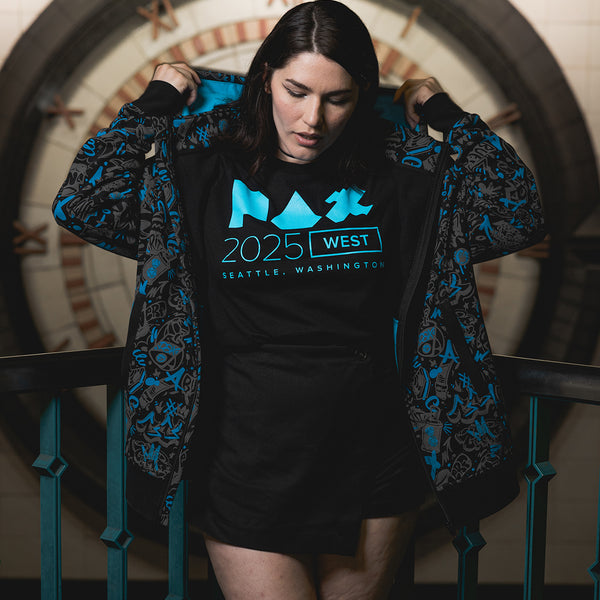 PAX West 2025 Graffiti Zip-Up Hoodie