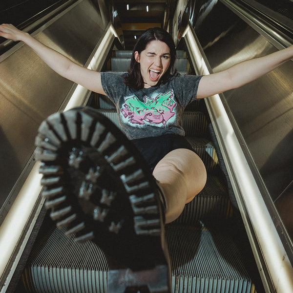 PAX West Graffiti Logo Mineral Wash Tee