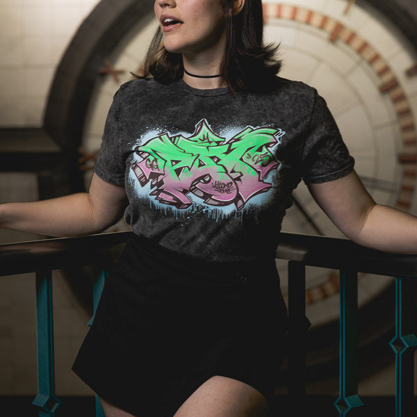PAX West Graffiti Logo Mineral Wash Tee