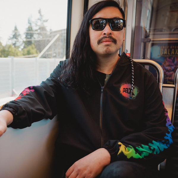 PAX Spray Paint Rainbow Windbreaker