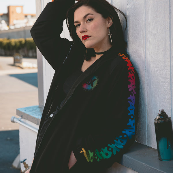 PAX Spray Paint Rainbow Windbreaker