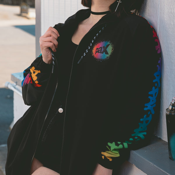 PAX Spray Paint Rainbow Windbreaker – Penny Arcade Store