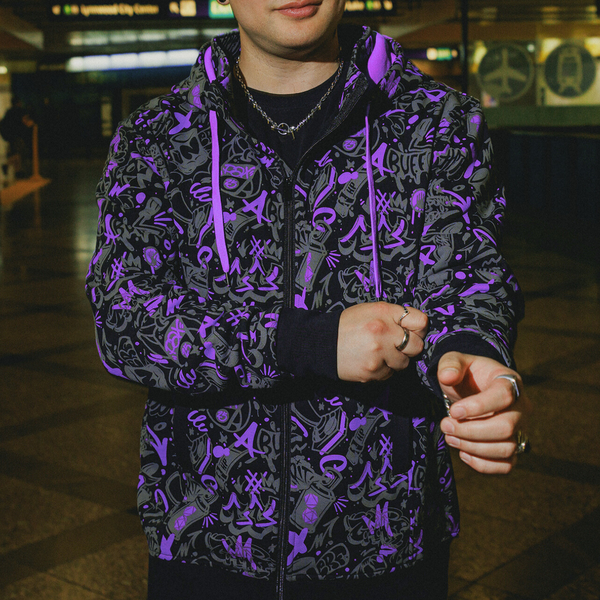 PAX Unplugged 2025 Graffiti Zip-Up Hoodie