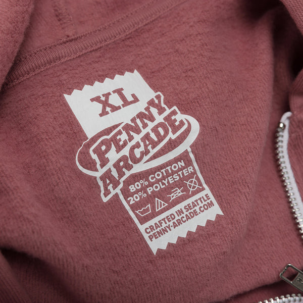Mauve Dungeon Mistress Zip-Up Hoodie