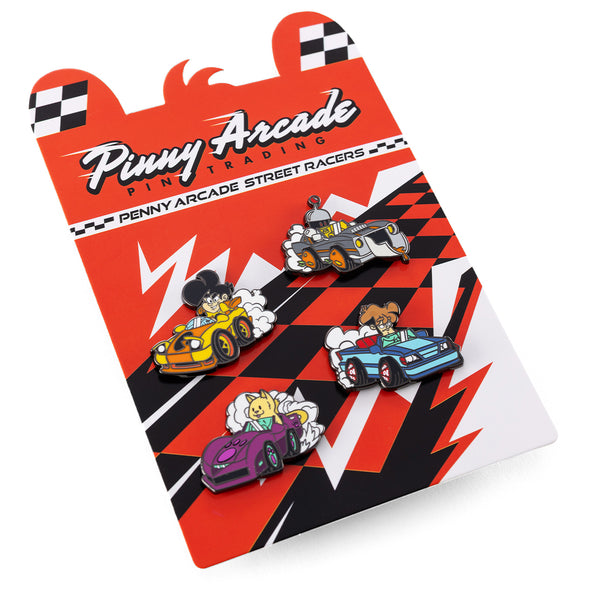Penny Arcade Racer Pin Set