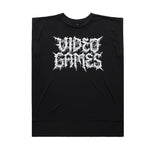 Metal Video Games Rolled Cuff Muscle Tee