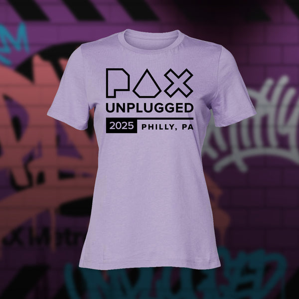 Womens PAX Unplugged 2025 Lavender Show Tee