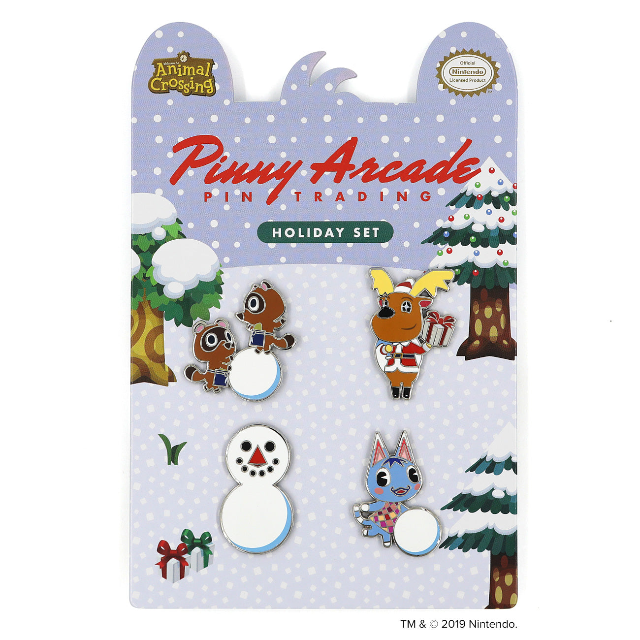 Disney Resort Holidays Pin 2019 - Yacht Club Resort - Mickey and Minnie  with presents