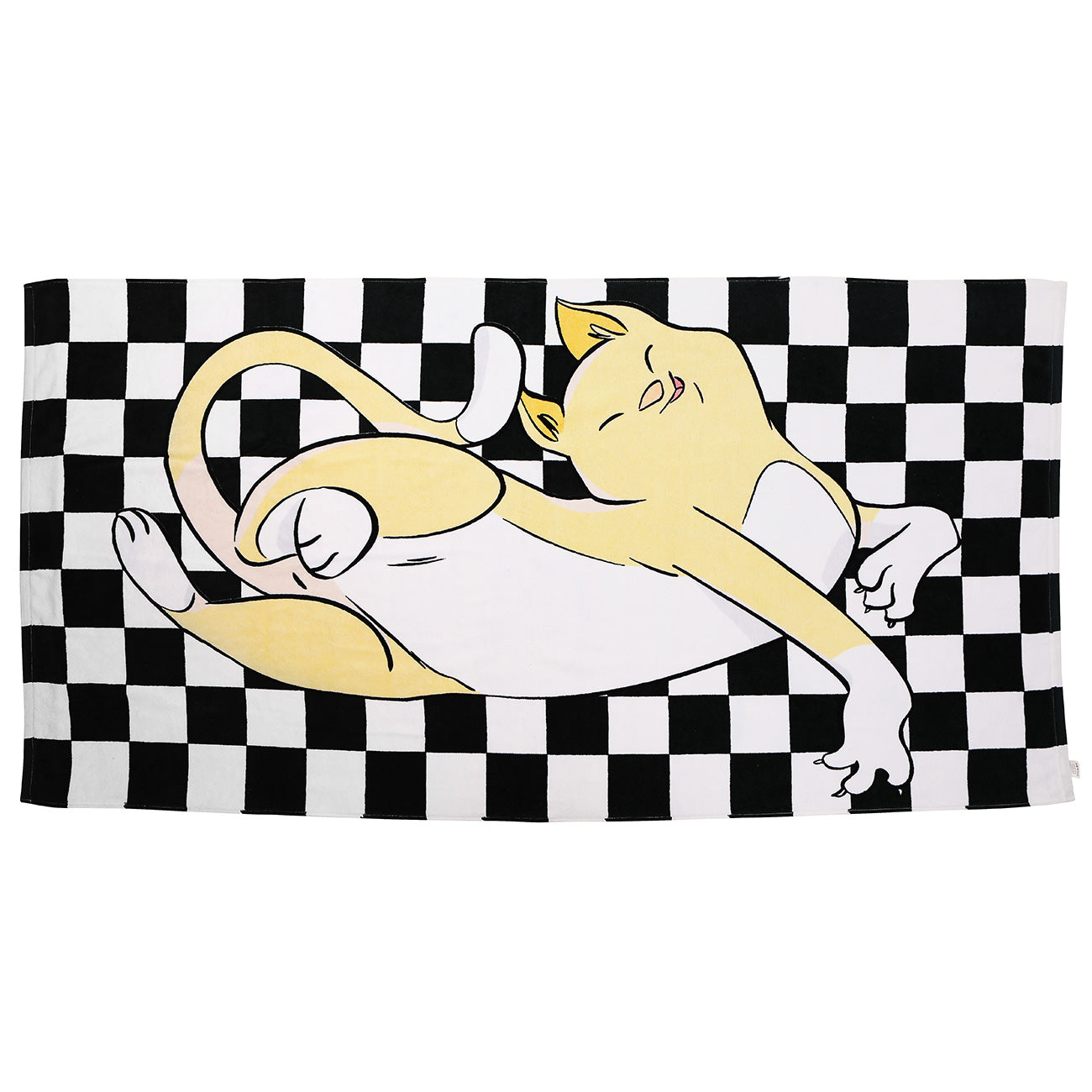 Checkered flag pattern Beach Towel